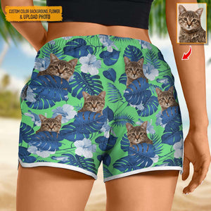 GeckoCustom Upload Pet Photo Women's Beach Short N304 HN590