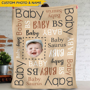 GeckoCustom Upload Photo Baby Family Blanket HN590