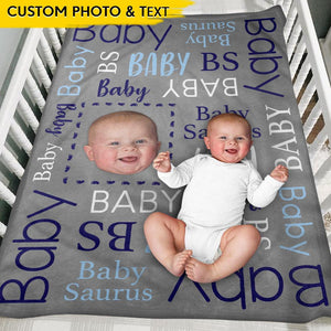 GeckoCustom Upload Photo Baby Family Blanket HN590