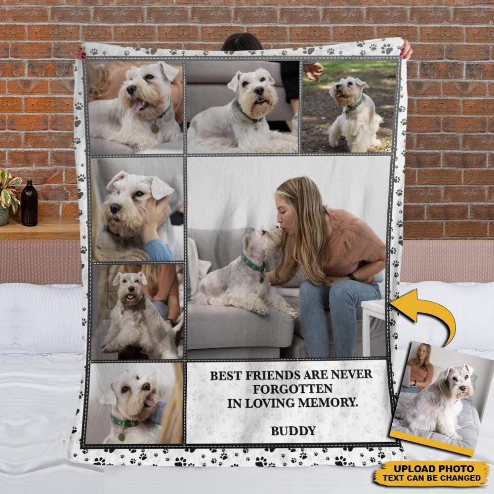 GeckoCustom Upload Photo, Custom Quotes Blanket For Dog, Cat Lovers, HN590 VPS Cozy Plush Fleece 30 x 40 Inches (baby size)