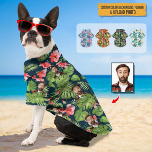 GeckoCustom Upload Photo Dog Hawaiian Shirt, K228 HN590