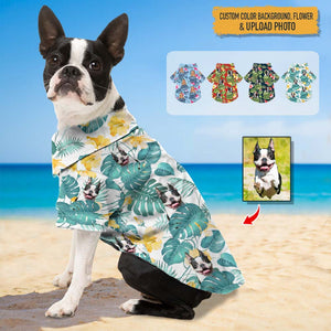 GeckoCustom Upload Photo Dog Hawaiian Shirt, K228 HN590