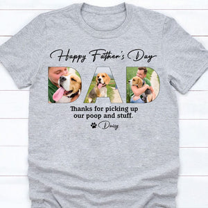 GeckoCustom Upload Photo Happy Father's Day, Dog Shirt, HN590