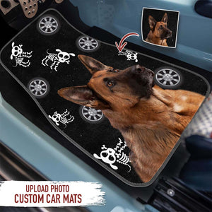 GeckoCustom Upload Photo Personalized Gift For Dog Lover Car Mat, HN590