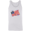 GeckoCustom USA Flag Fireworks 4Th Of July Shirt H412 Unisex Tank Top / White / X-Small