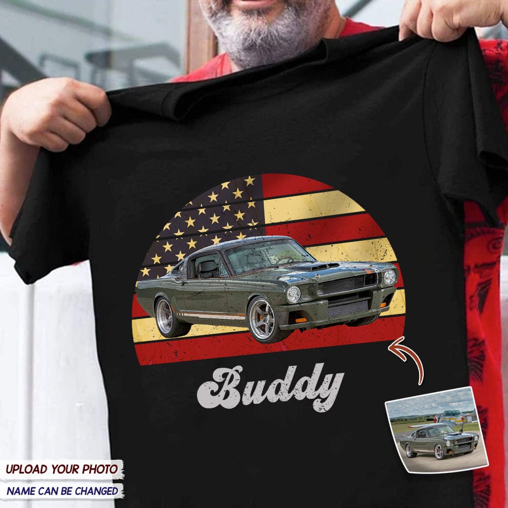 GeckoCustom Vintage Retro Car Shirt, Custom Photo Shirt N304 HN590