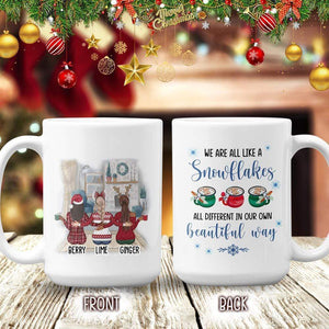 GeckoCustom We Are Like A Snowflake Christmas Bestie Mug, Best Friend Gift HN590