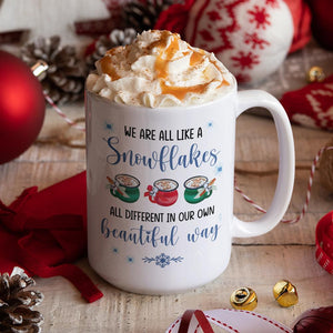 GeckoCustom We Are Like A Snowflake Christmas Bestie Mug, Best Friend Gift HN590