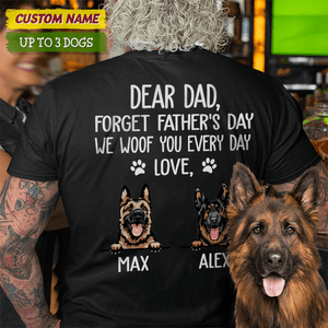 GeckoCustom We Woof You Every Day Dog Shirt K228 HN590