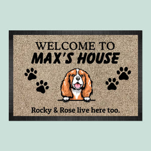 GeckoCustom Welcome To Dog House Dog Doormat K228 HN590