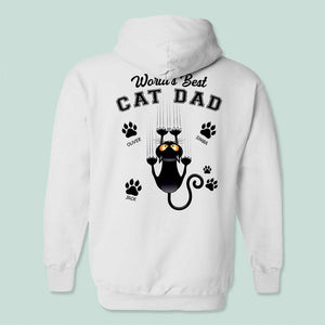 GeckoCustom World's Best Cat Dad Father's Day Back Shirt N304 889141