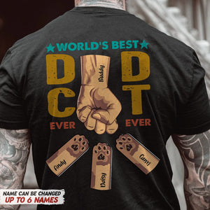 GeckoCustom World's Best Dog Cat Dad Ever Ever Back Pet Shirt N304 HN590