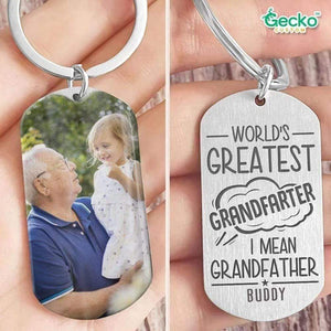 GeckoCustom World's Greatest Grandfarter Grandpa Family Metal Keychain HN590 No Gift box