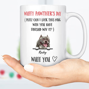 GeckoCustom Wuffy Pawther's Day Custom Dog Mug C210