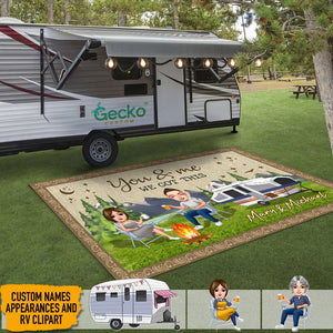 GeckoCustom You And Me We Got This Camping Patio Rug K228 HN590