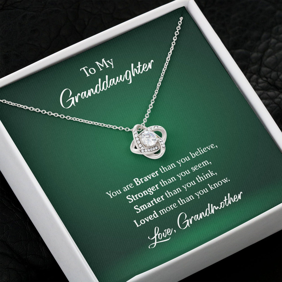 GeckoCustom You Are Braver Than You Believe Personalized Encouragement Message Card Necklace C261
