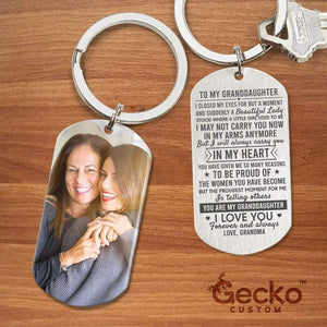 GeckoCustom You Are My Grand Daughter Metal Keychain HN590