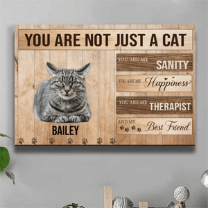 GeckoCustom You Are Not Just A Dog, You Are My Sanity, Happiness, Best Friends, Dog Print Canvas, SG02